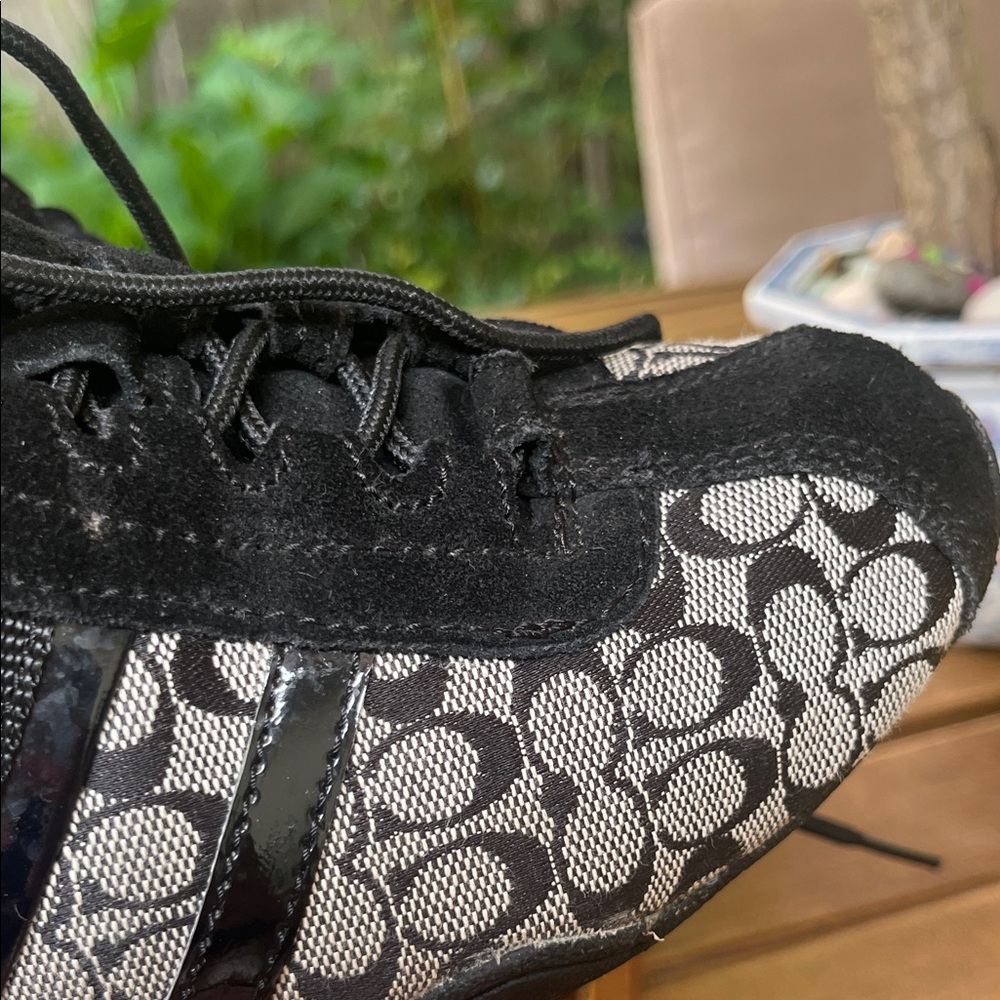 Coach Women's Logo Mesh Lace-Up Sneakers - Black. Authentic. - Picture 8 of 14